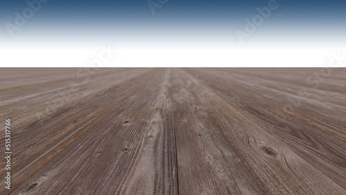 A 3d rendering image of wooden floor