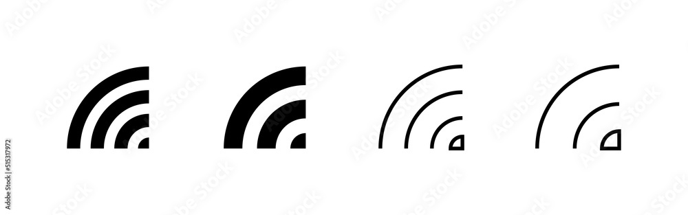 Wifi icon vector. signal sign and symbol. Wireless icon Wifi icon vector. signal sign and symbol. Wireless icon