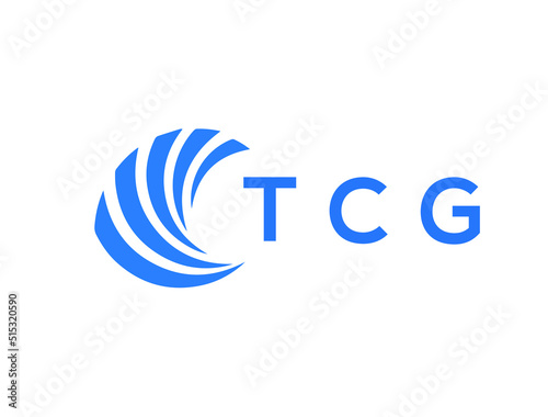 TCG Flat accounting logo design on white background. TCG creative initials Growth graph letter logo concept. TCG business finance logo design. 