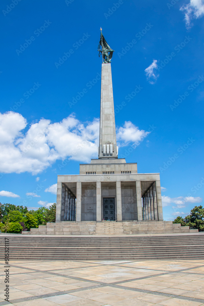 Obraz premium A photo for Slavin tower in bratislava , slovakia
