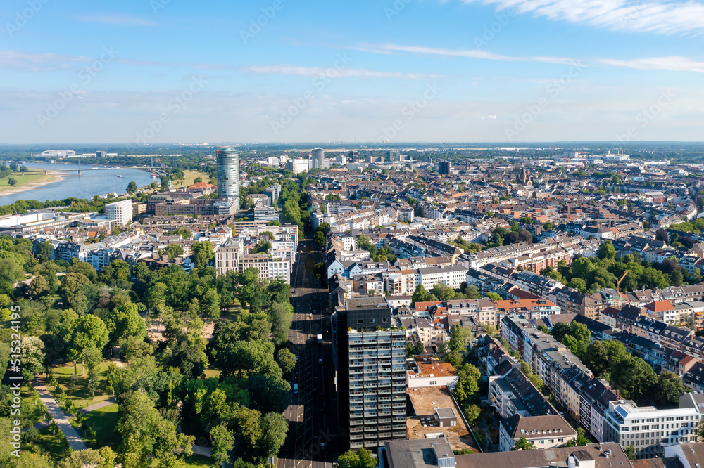 Düsseldorf aus der Vogelperspektive 