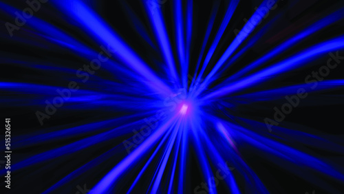 Vector illustration of violet light on black background