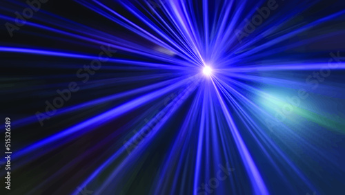 Vector illustration of violet light on black background