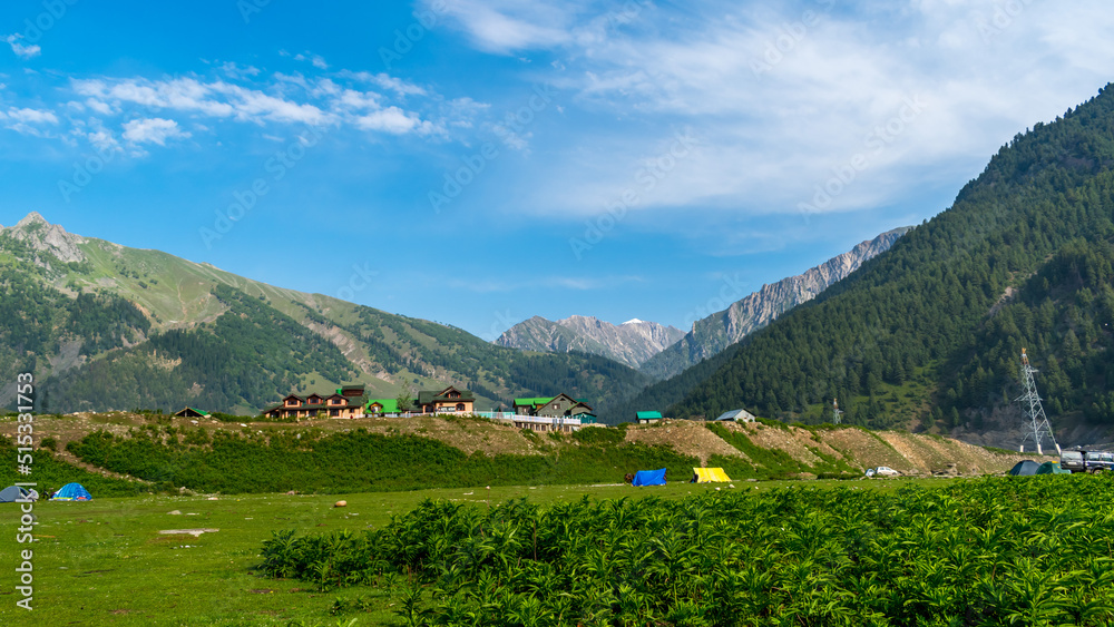 Sonamarg or Sonmarg known as Sonamarag in Kashmiri, is a hill station located in the Ganderbal District of Jammu and Kashmir, India