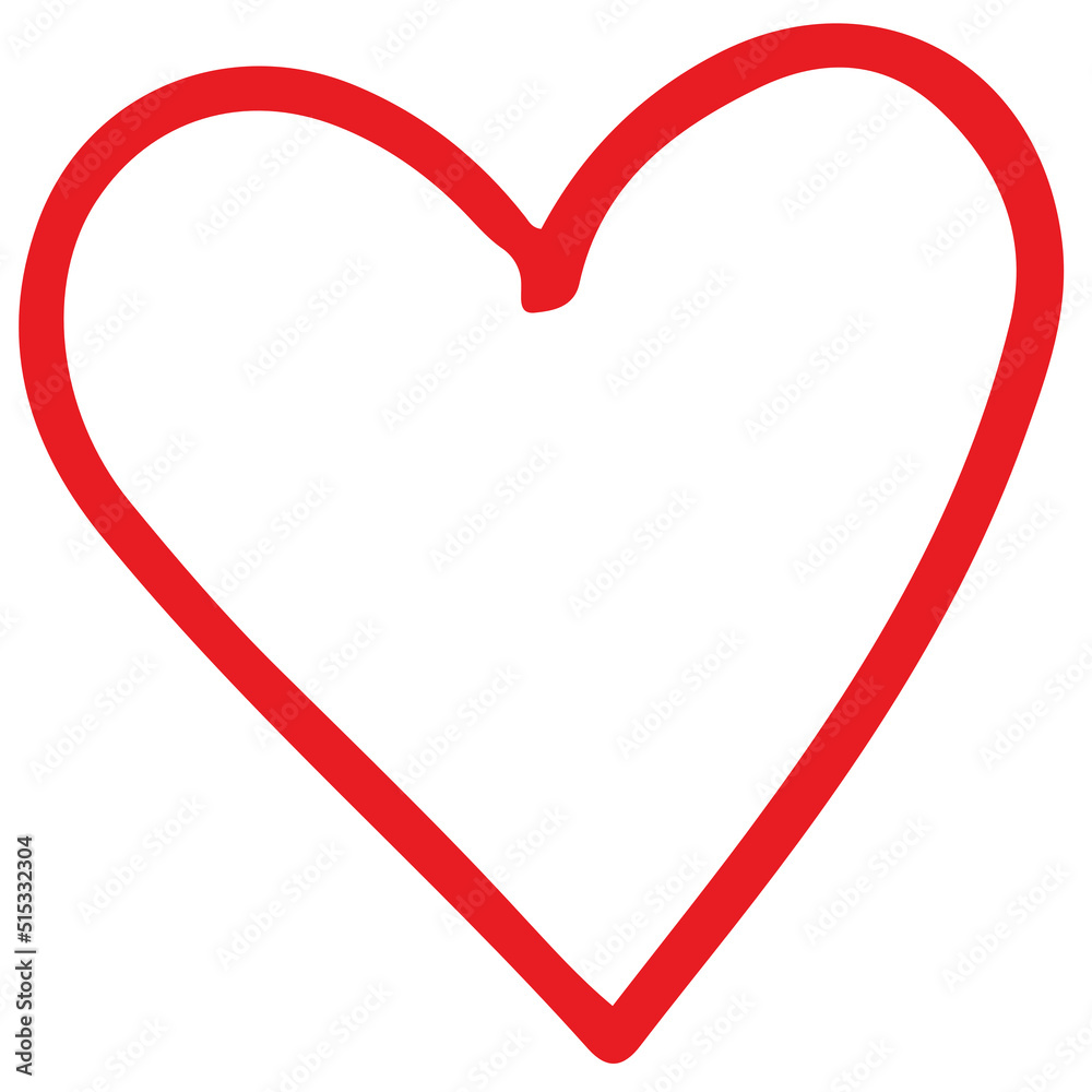 Heart hand draw icon sign design Heart hand draw icon sign design