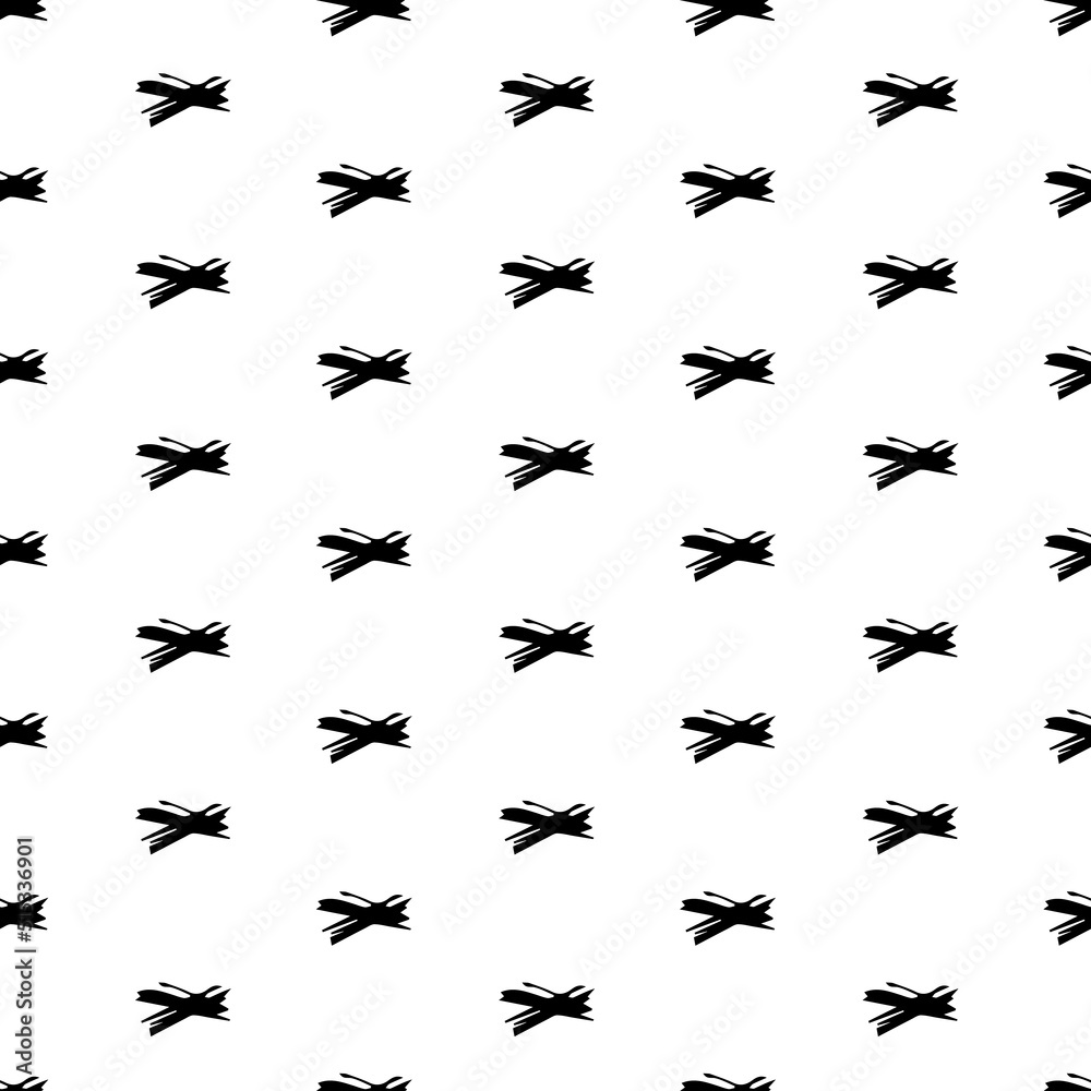 Seamless pattern with hand drawn cross symbols