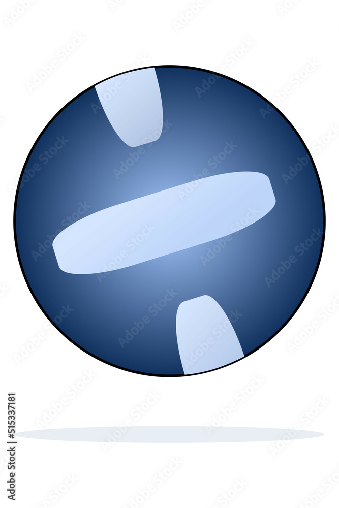 The light and dark blue volleyball ball symbol The light and dark blue volleyball ball symbol