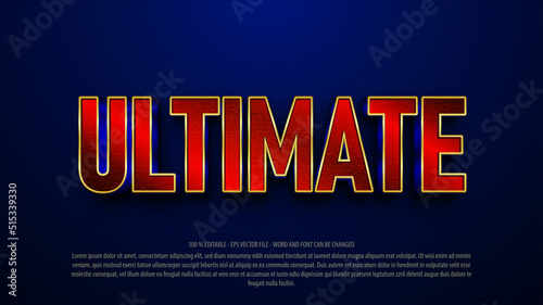 Ultimate 3d editable text effect