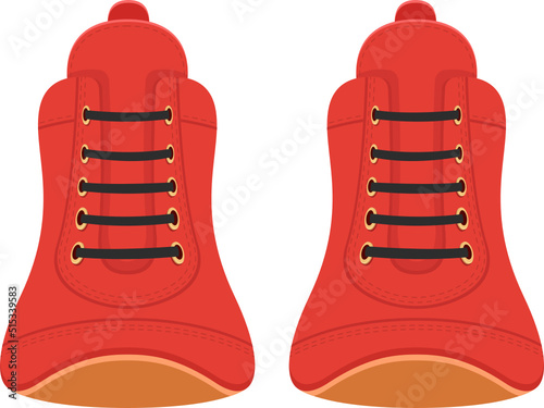 Boxing shoes clipart design illustration