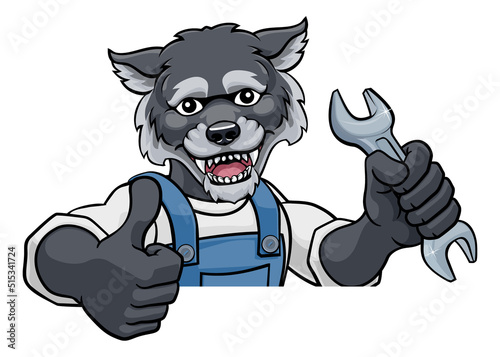Wolf Plumber Or Mechanic Ho...