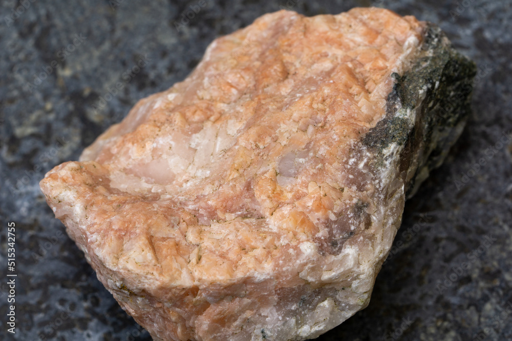 rose quartz mineral stone isolated 