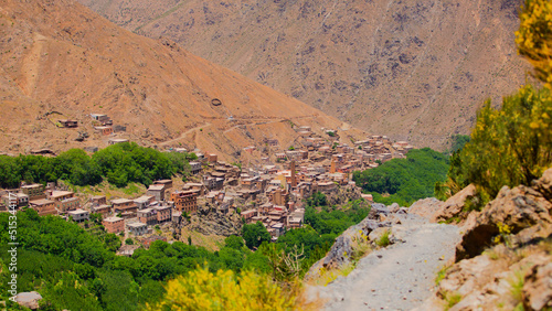 Village of Armd in the middle of atlas mountains in Morocco photo