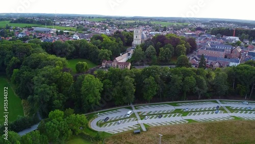 The small city of Scherpenheuvel in Belgium. photo