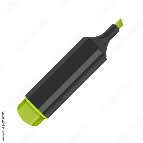 Маркер or felt-tip pen in a realistic style on a white background