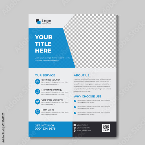 Corporate Professional Clean Business Flyer Design Template