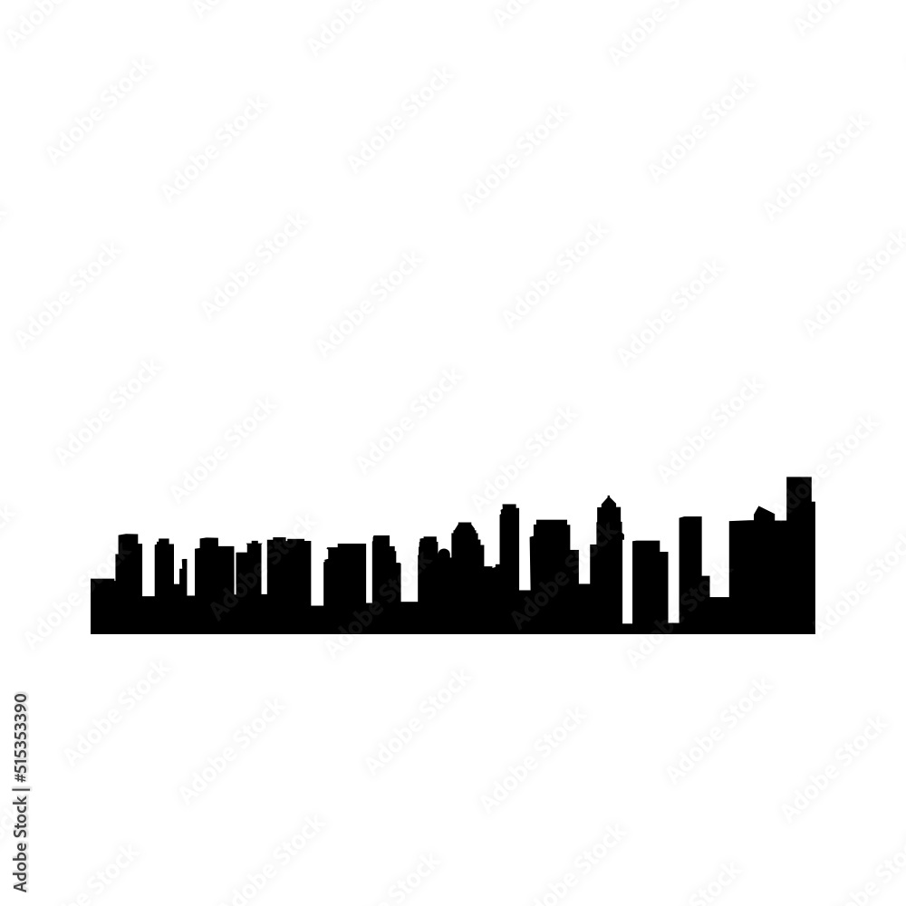 Black solid icon for Buildings