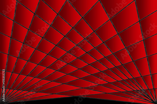 red net perspective view of red and dark color for backdrop or background.