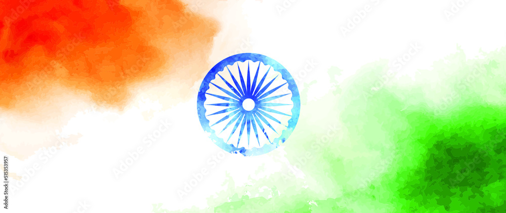 Indian Tricolor flag banner background for independence day. Stock ...