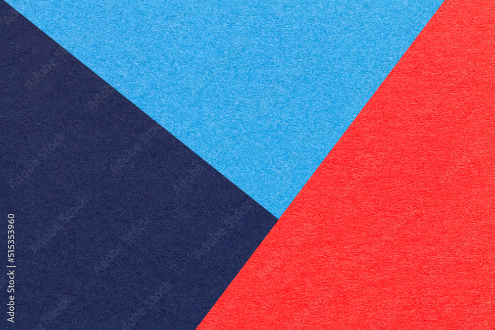 Texture of craft navy blue and red shade color paper background, macro. Structure of vintage abstract sky cardboard Texture of craft navy blue and red shade color paper background, macro. Structure of vintage abstract sky cardboard