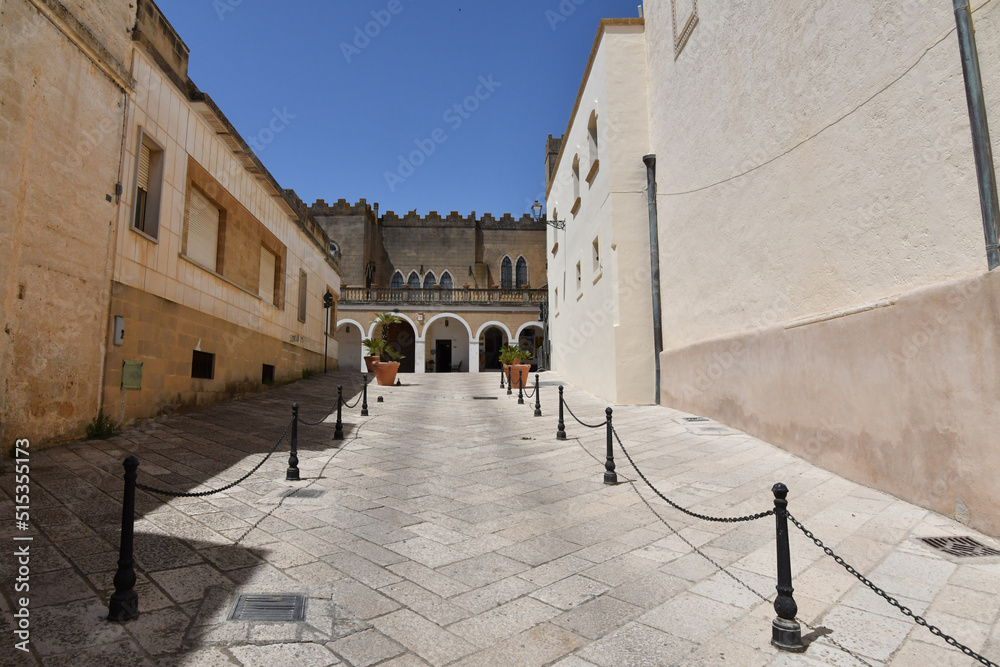 A street in the historic center of Specchia, a medieval town in the Puglia region, Italy. A street in the historic center of Specchia, a medieval town in the Puglia region, Italy.