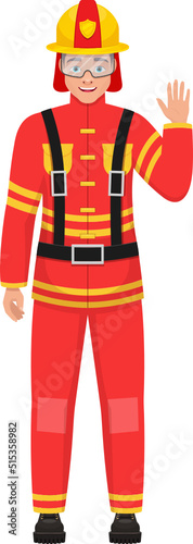 Fireman clipart design illustration