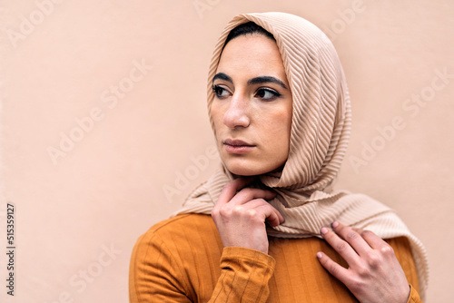 Young Expressive Muslim Woman