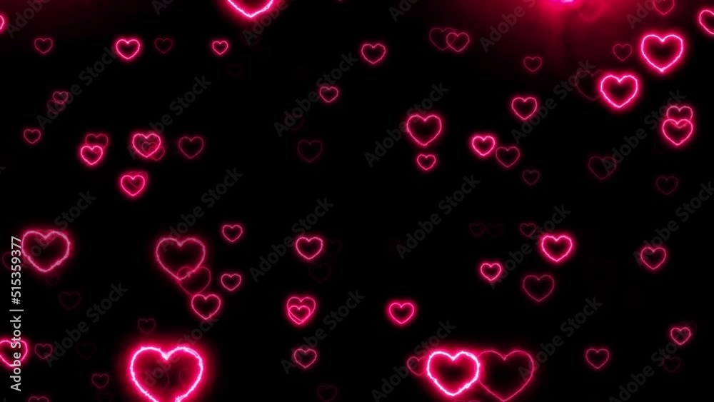 neon lights hearts ,pink neon heart valentines day background, glowing and shiny flying red hearts, love and marriage concept, dark background neon lights hearts ,pink neon heart valentines day background, glowing and shiny flying red hearts, love and marriage concept, dark background