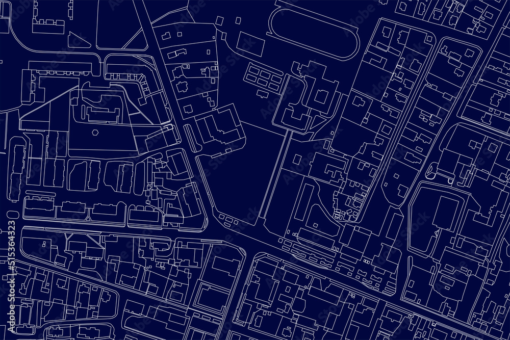 Abstract map. Urban city top view. Vector blueprint. Abstract map. Urban city top view. Vector blueprint.