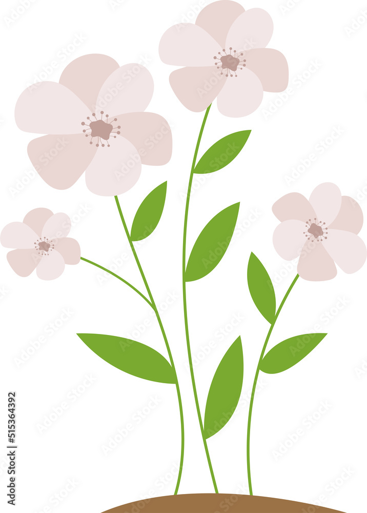 Flowers clipart design illustration