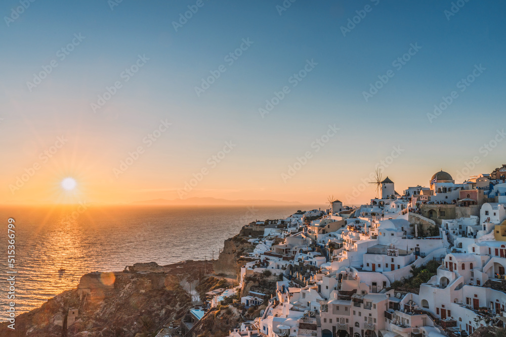 Santorini During The Sunset - Greece 
