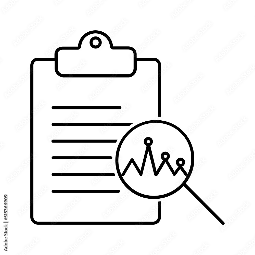 Black line icon for Data Black line icon for Data