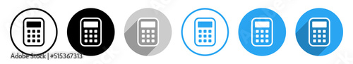 Taschenrechner Vektor Icons
