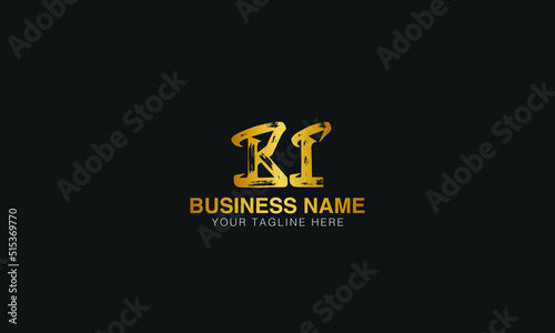 BI B I initial logo | initial based abstract modern minimal creative logo, vector template image. luxury logotype logo, real estate homie logo. typography logo. initials logo.