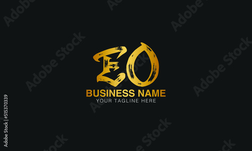 EO E O initial logo | initial based abstract modern minimal creative logo, vector template image. luxury logotype logo, real estate homie logo. typography logo. initials logo.