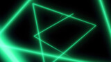 Abstract background with neon triangles. Seamless loop. Neon Grid Square Loop Background. Abstract Triangle. Neon geometric shapes and lines