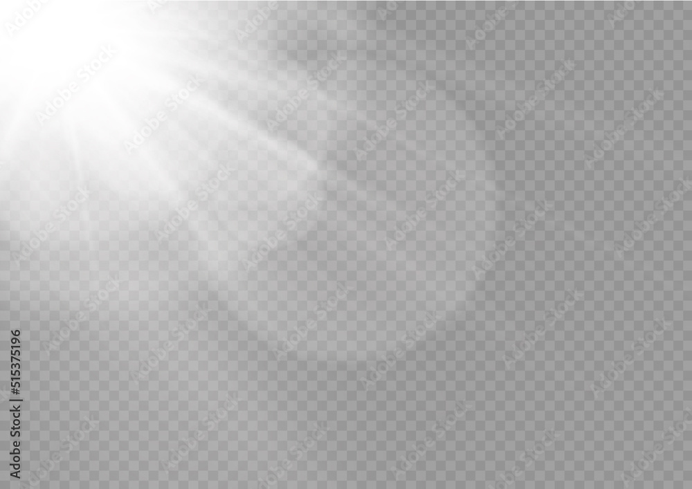 sunlight white, sun glare rays, lens flare, bokeh sunlight white, sun glare rays, lens flare, bokeh