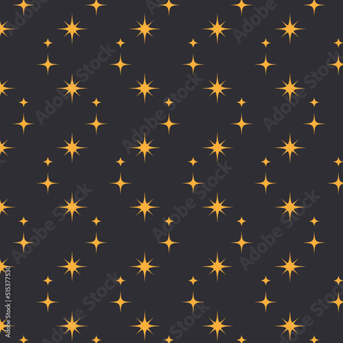The magic pattern of stars on a dark background.