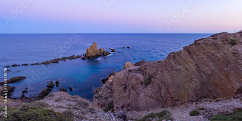 Las Sirenas Reef, Cala de las Sirenas, Cabo de Gata-Níjar Natural Park, UNESCO Biosphere Reserve, Hot Desert Climate Region, Almería, Andalucía, Spain, Europe