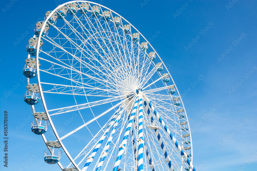 Ferris wheel on of the beach in Arcachon, France