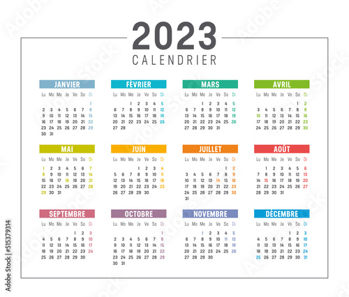 Calendrier Agenda 2023