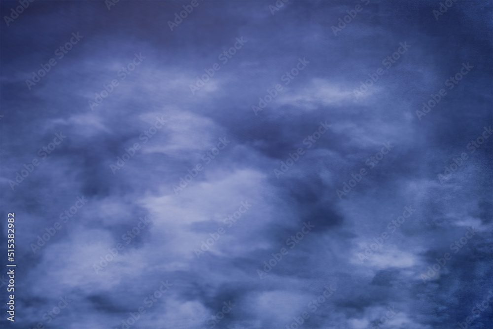 abstract grungy and cloudy blue stucco wall background