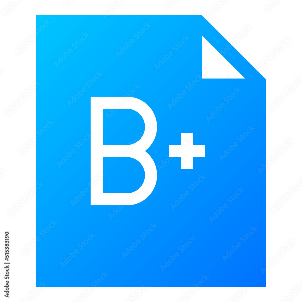 Obraz premium grade sheet icon illustration