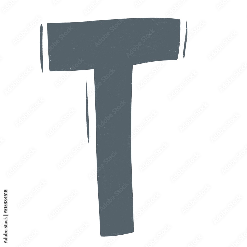 letter T of childish English alphabet in Scandinavian style. Childrens flat illustration isolated on white background
letter T of childish English alphabet in Scandinavian style. Childrens flat illustration isolated on white background