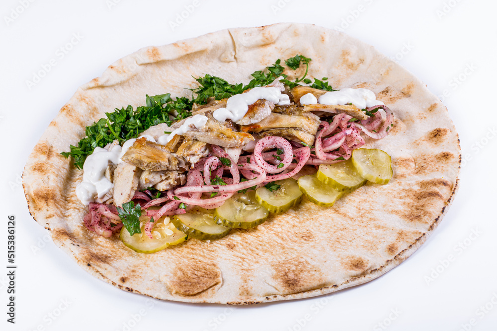 Shawarma with chicken Shawarma with chicken
