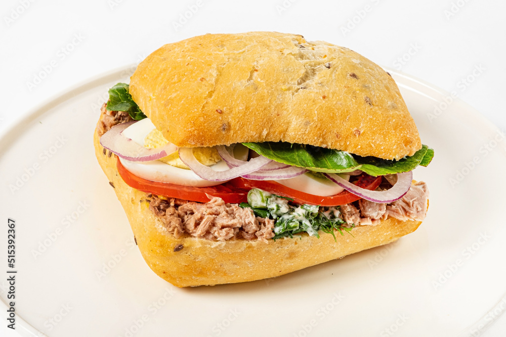 sandwich with tuna and egg sandwich with tuna and egg
