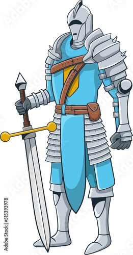 Knight clipart design illustration