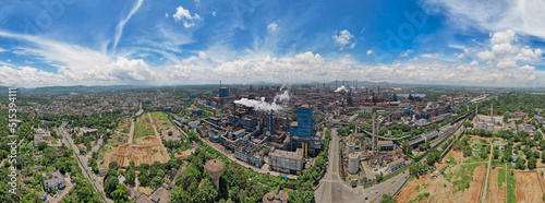 Aerial view of an Industrial city in India © Arnav Pratap Singh