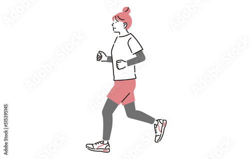 ダイエット_ランニングをする女性