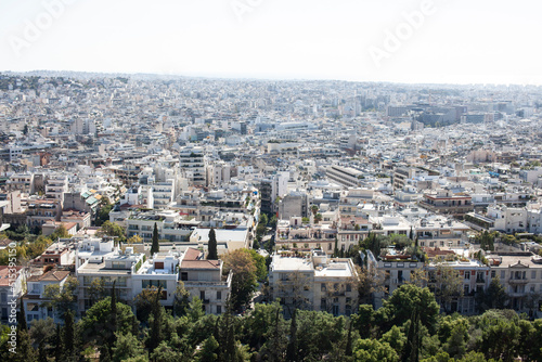 view on athens greece from top a lot of roofs