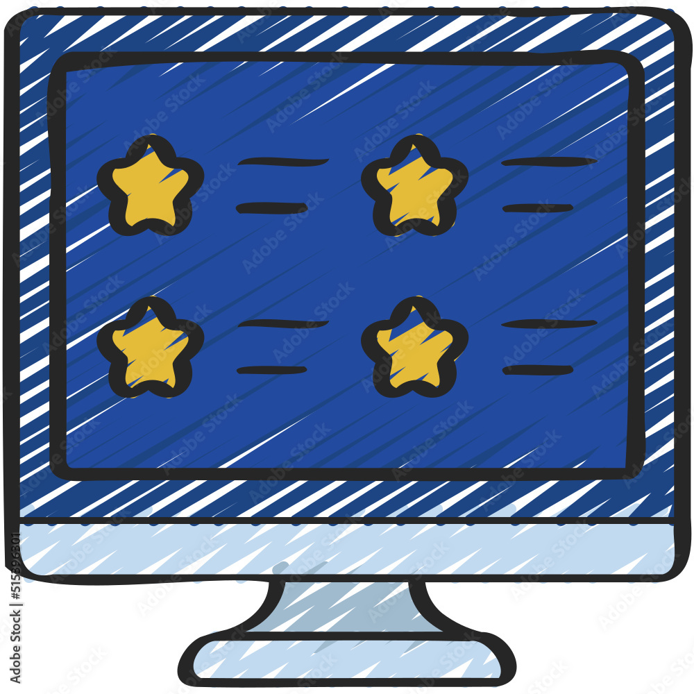 Computer Website Reviews Icon Computer Website Reviews Icon